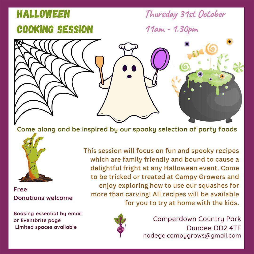 Halloween Cooking Session - booking required - FREE!!