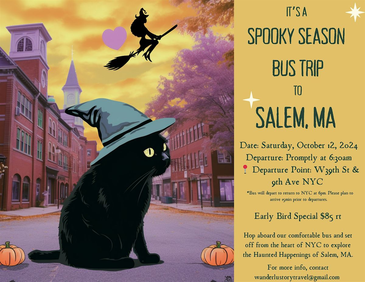 Spooky Season Bus Trip from NYC to Salem, MA