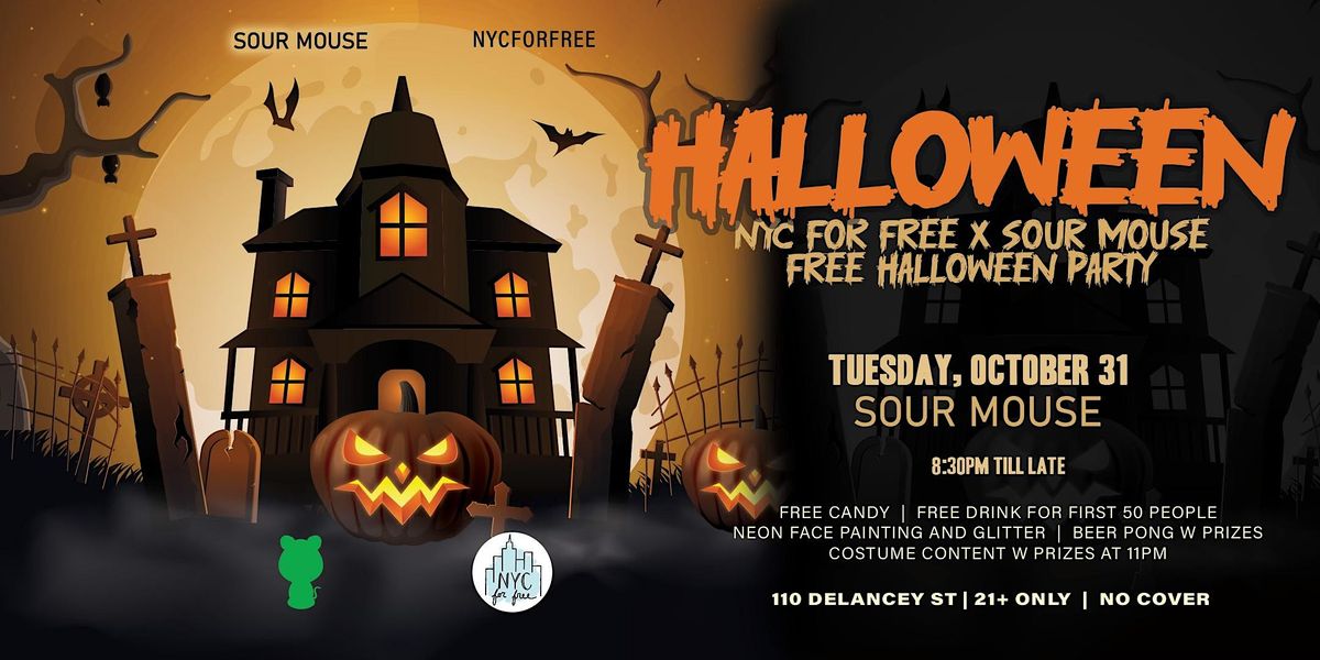 Halloween Party Hosted by NYC for Free Costume Contest with Prizes