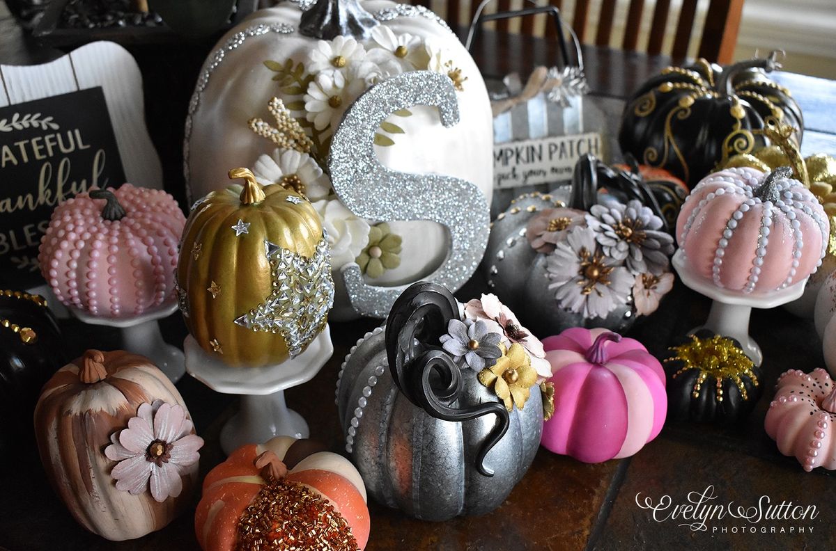 Sip 'n Paint Pumpkin Art