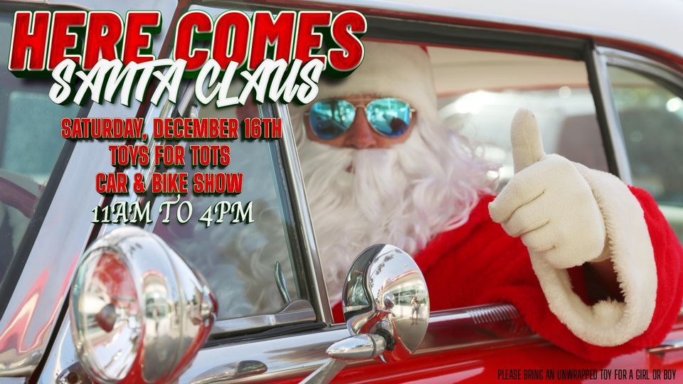 Santa is Coming to Toys for Tots Car and Bike Show Falcons Fury