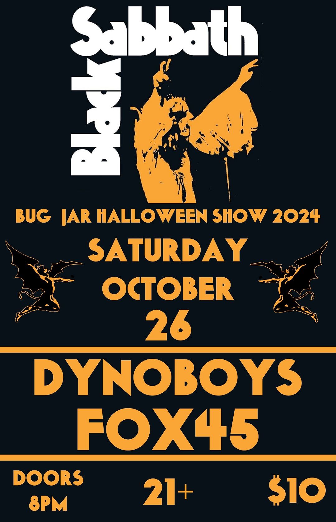 All Black Sabbath All Night - Halloween at the Bug Jar