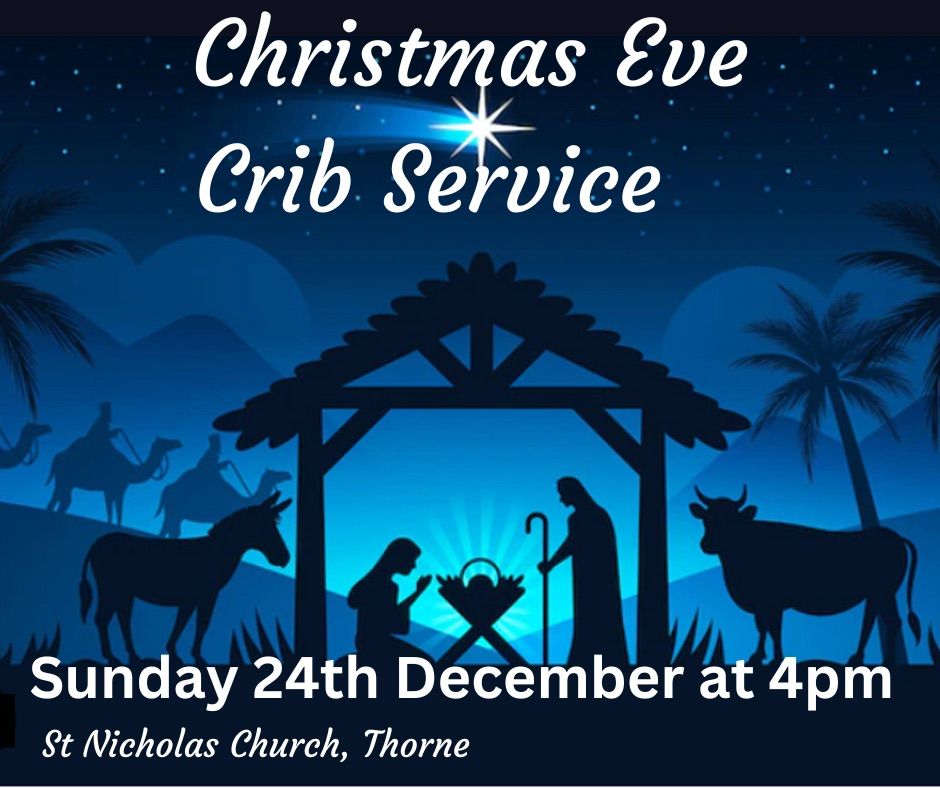 Christmas Eve Crib service St Nicholas’ Parish Church, Thorne, Pontefract, EN December 24, 2023