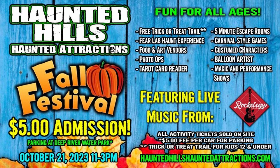 Haunted Hills Fall Festival 2023 Haunted Hills Haunted Attractions