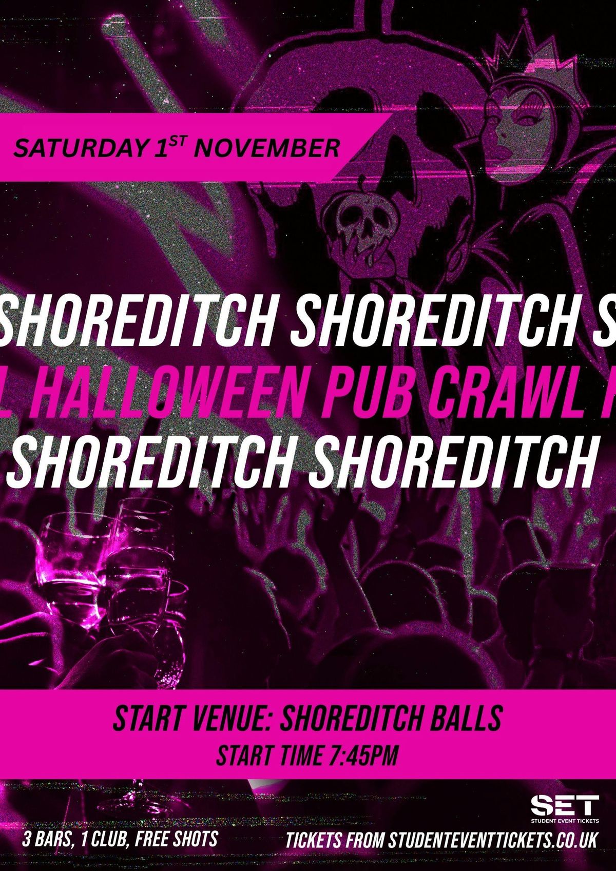 HALLOWEEN SHOREDITCH PUB CRAWL - SATURDAY 1ST NOVEMBER \/\/ FREE SHOTS!!