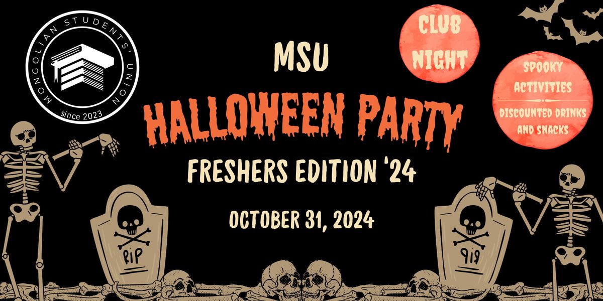 MSU Halloween Party - Freshers Edition 2024