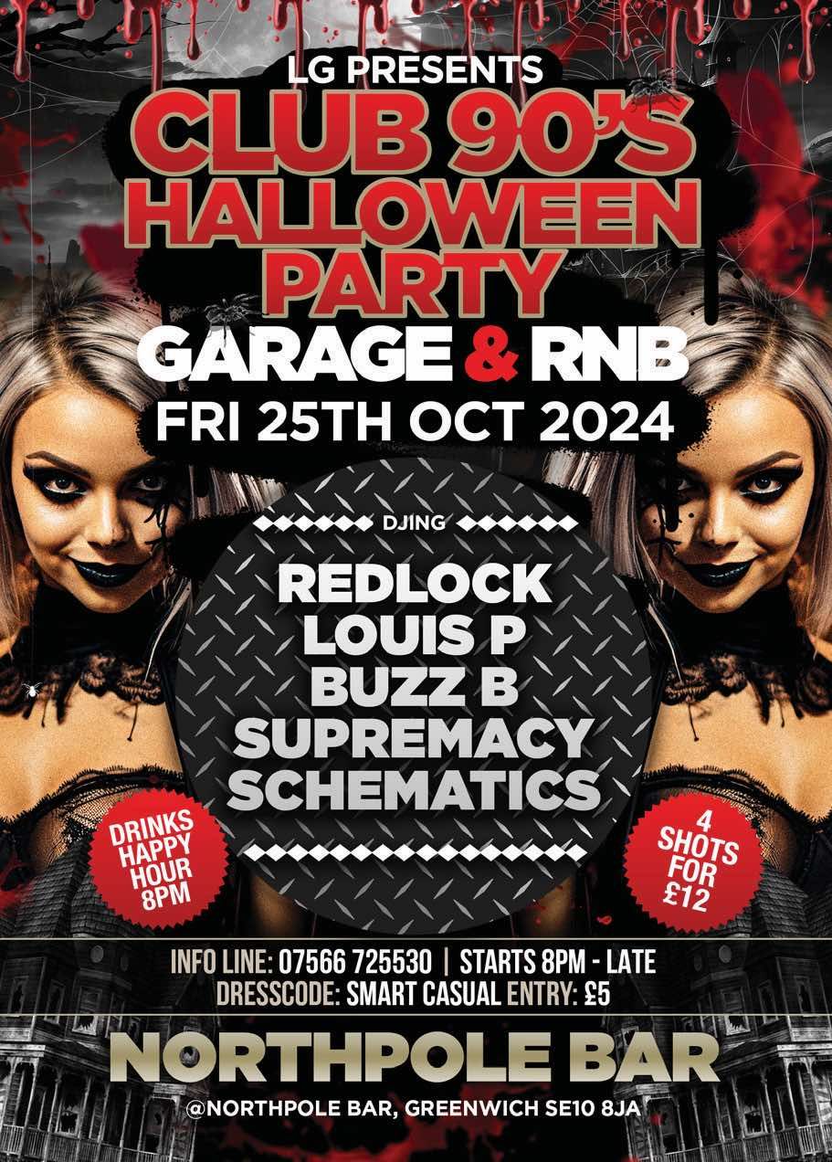 CLUB 90s HALLOWEEN PARTY (GARAGE x RnB x CLUB CLASSICS) LIMITED \u00a35 TICKETS (FANCY DRESS OPTIONAL)