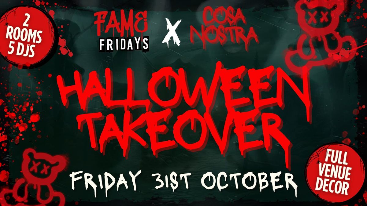 SOBAR X COSA NOSTRA HALLOWEEN TAKEOVER - 2 ROOMS OF RNB - HIP HOP & MORE