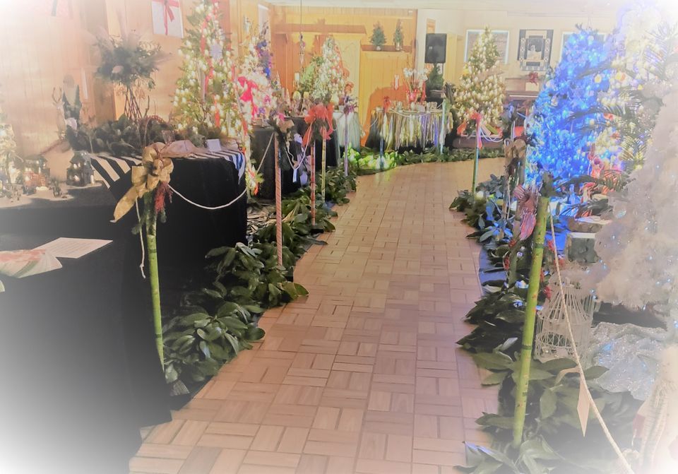 Christmas in July set up Grace UMC Parksley, VA July 3 to July 12