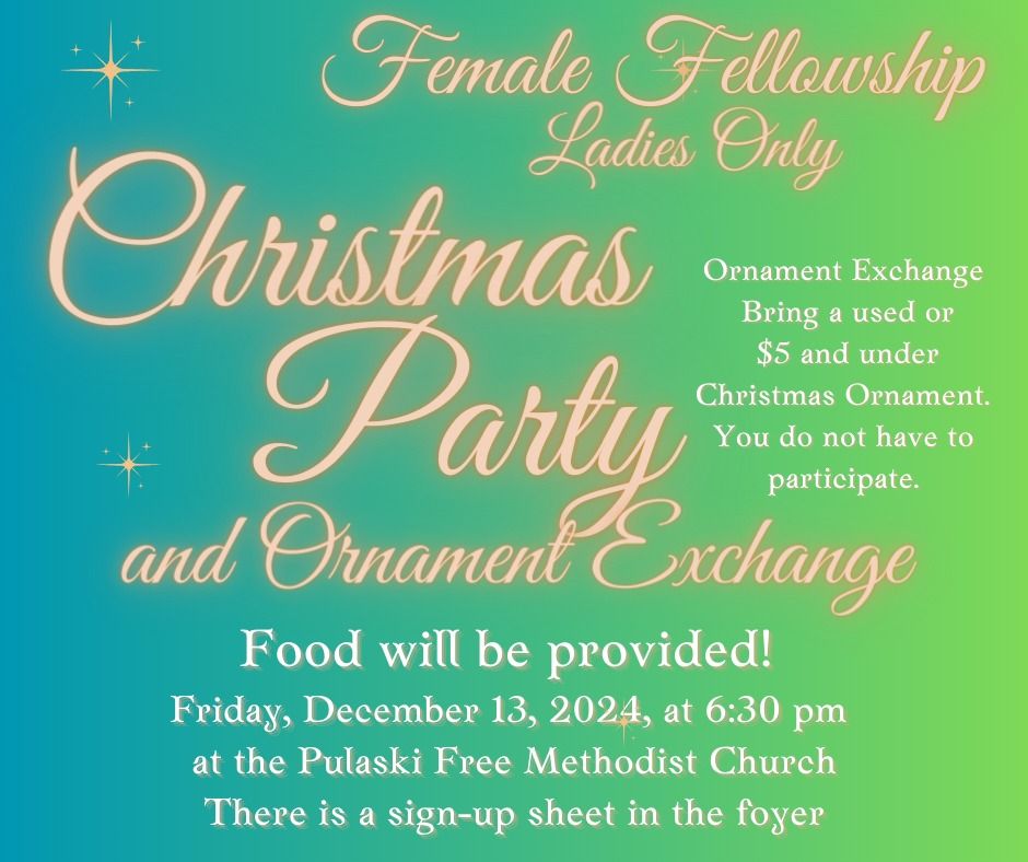 Annual Christmas Party and Ornament Exchange