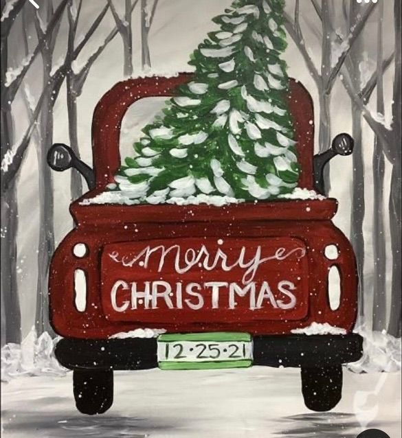 Adult Christmas Canvas Brushstrokes n' More, Kingsport, TN December