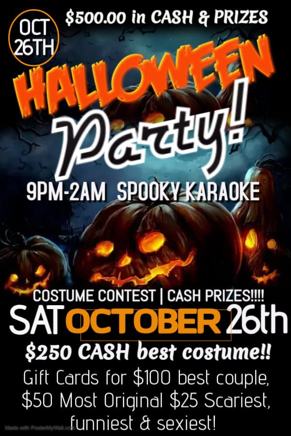 Halloween Costume Party Bash!