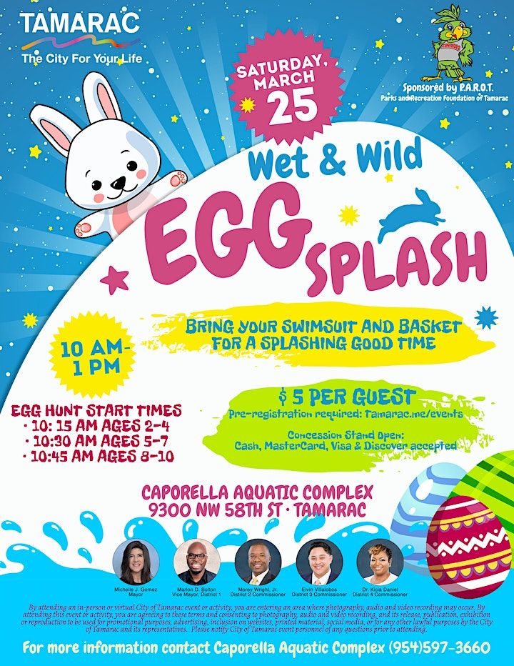 Peter Cottontails Wet & Wild Egg Splash Caporella Aquatic Center