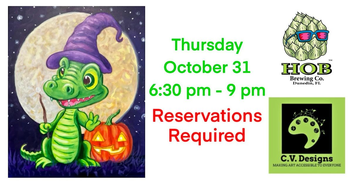 Halloween Paint N Sip Night at HOB Brewing Co Dunedin