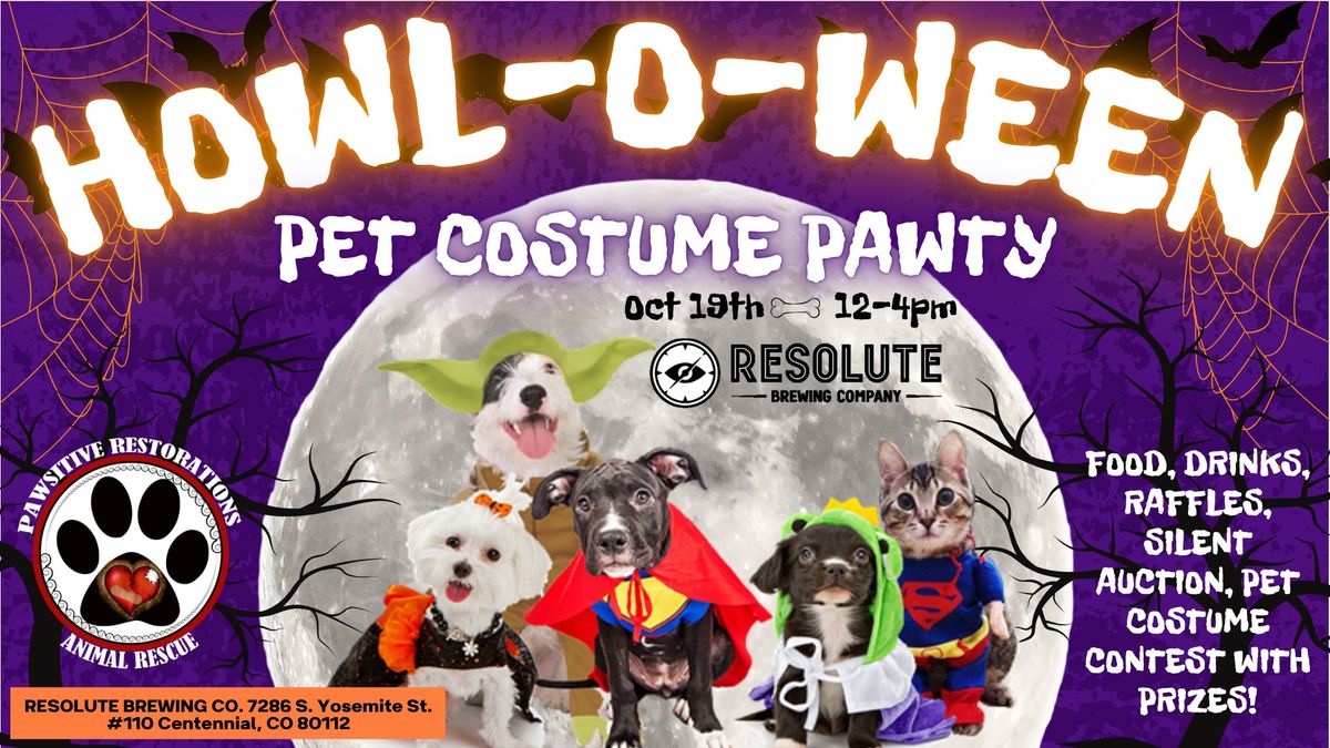 \ud83c\udf83Howl-O-Ween Pet Costume Pawty\ud83c\udf83 to Benefit Pawsitive Restorations Animal Rescue! \ud83d\udc3e