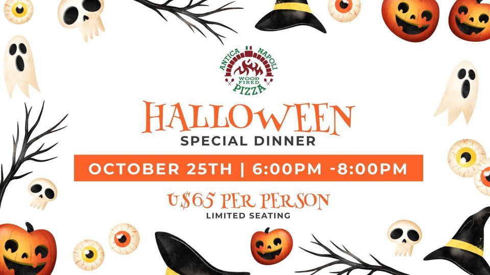 Halloween Special Dinner Antica Napoli Pizzeria Summerville SC