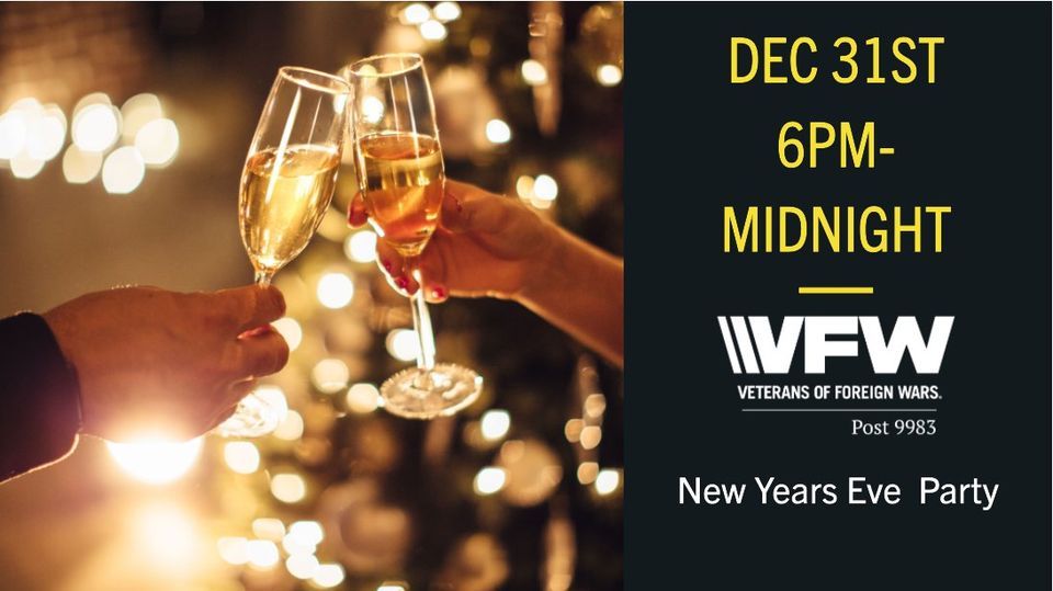New Years Eve Party VFW Post 9983 Holly Ridge NC December 31 to