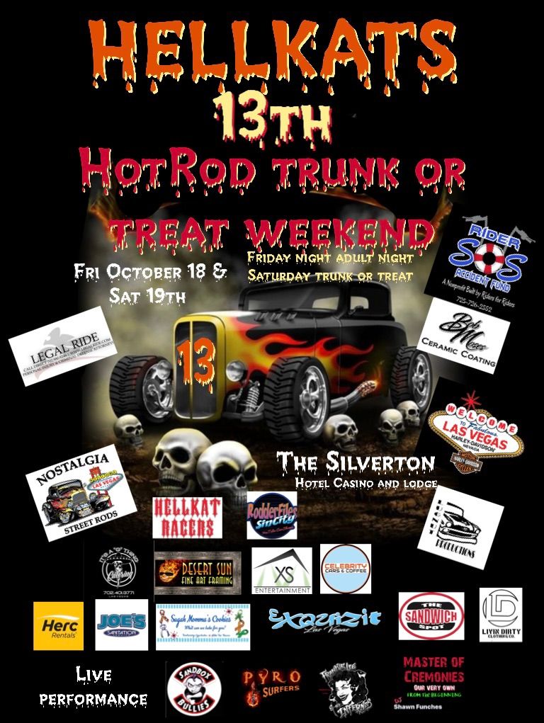 OFFICIAL HELLKATS 13th annual Hotrod Trunk or Treat. 