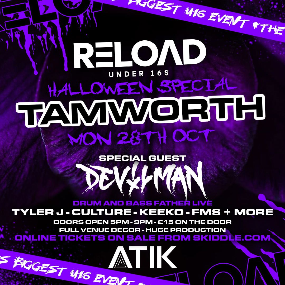 Reload Under 16s Tamworth - Halloween Special