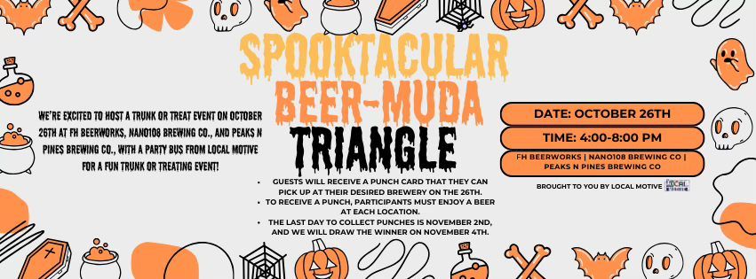 Spooktacular Beer-Muda Triangle Brought to you by Local Motive