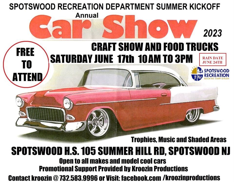 SPOTSWOOD REC CAR SHOW. CRAFT SHOW AND FOOD TRUCKS FREE | online | June ...