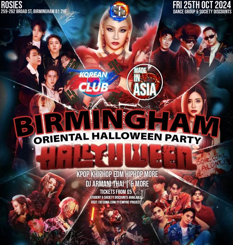 Birmingham Oriental Halloween Party: Hallyuween Edition | Korean Club x Made In Asia [TICKET ONLY]