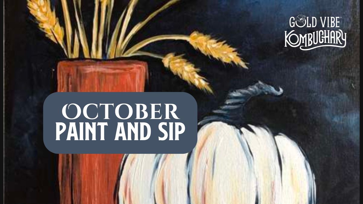 October Paint and Sip at Gold Vibe