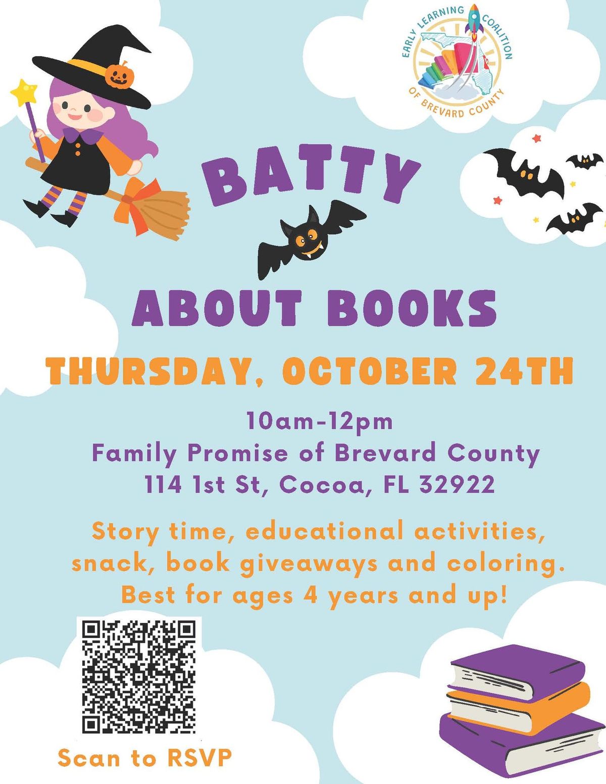 Batty About Books - Free Halloween Themed Story Time 