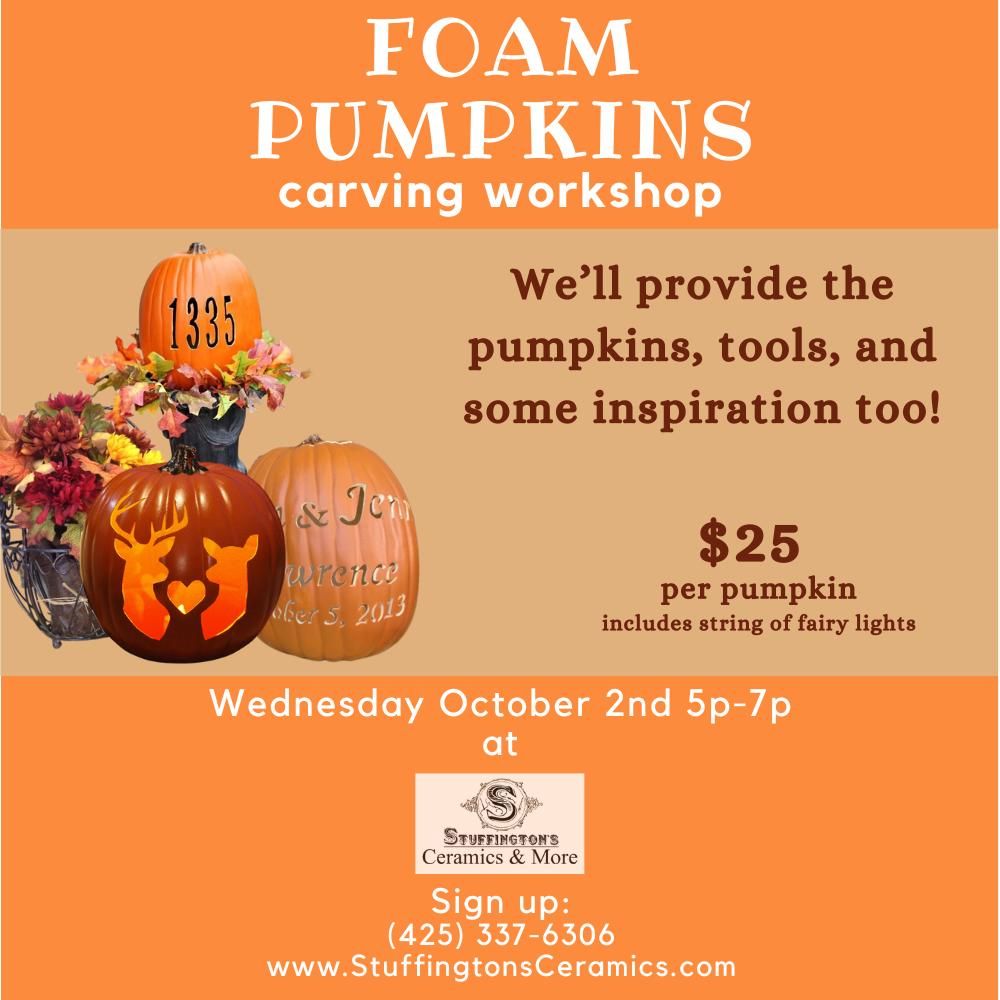 Foam Pumpkin Carving Workshop