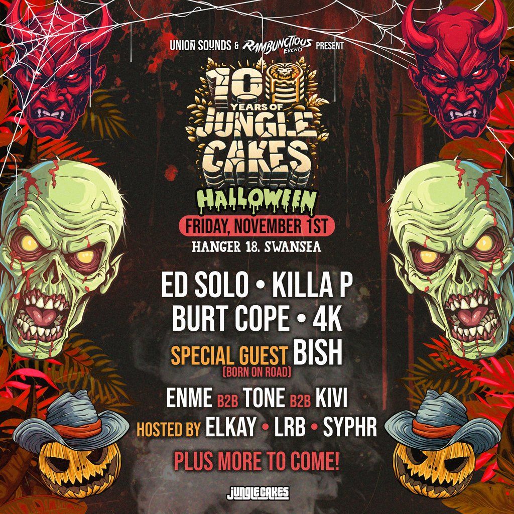 10 Years Of Jungle Cakes - Swansea Halloween