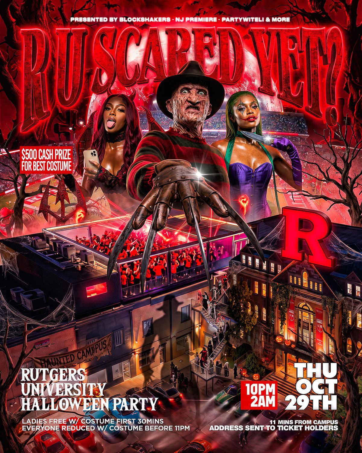 RU SCARED YET? Rutgers University Halloween Party in New Brunswick ...