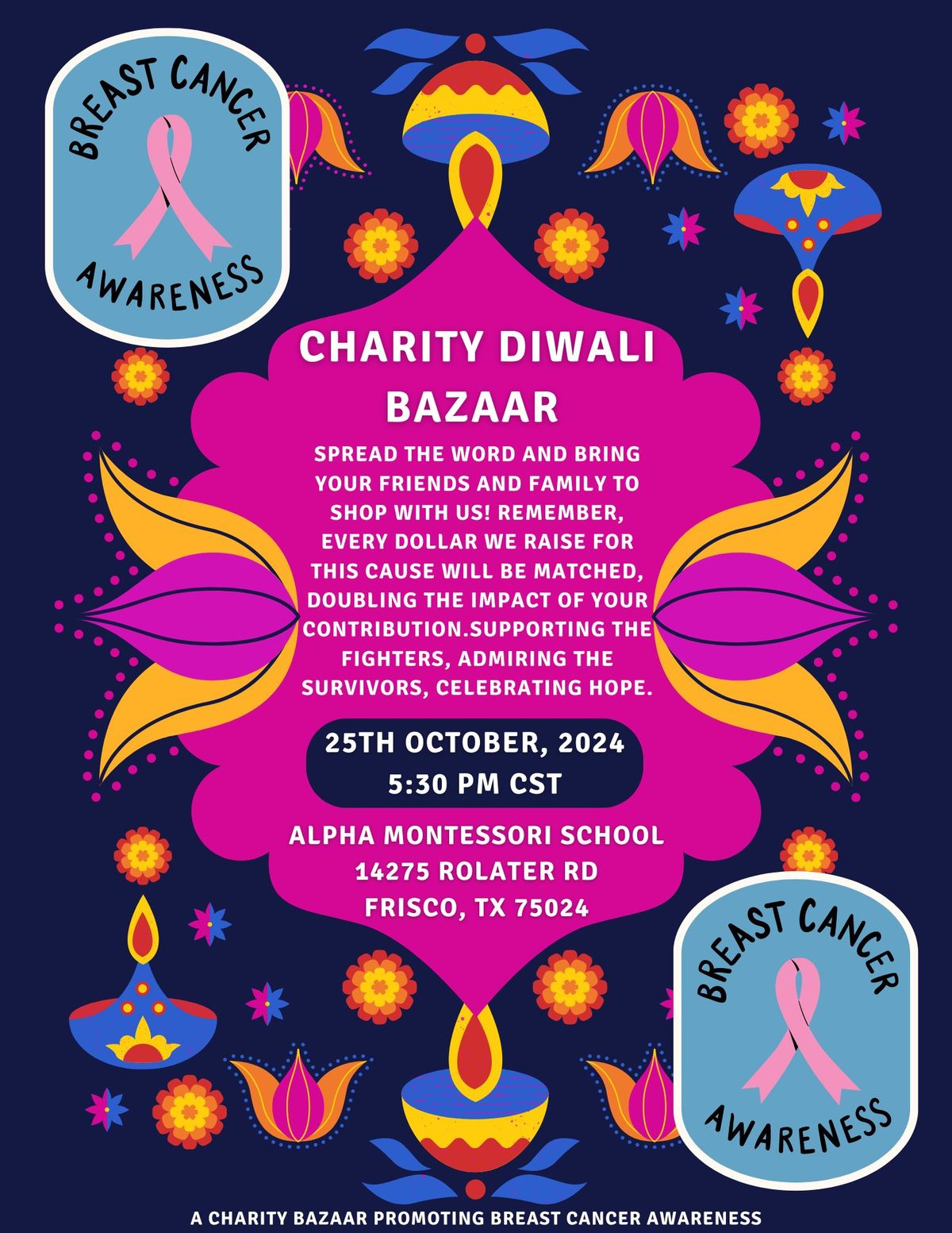 Young Women's Breast Cancer Awareness Charity Diwali Bazaar 