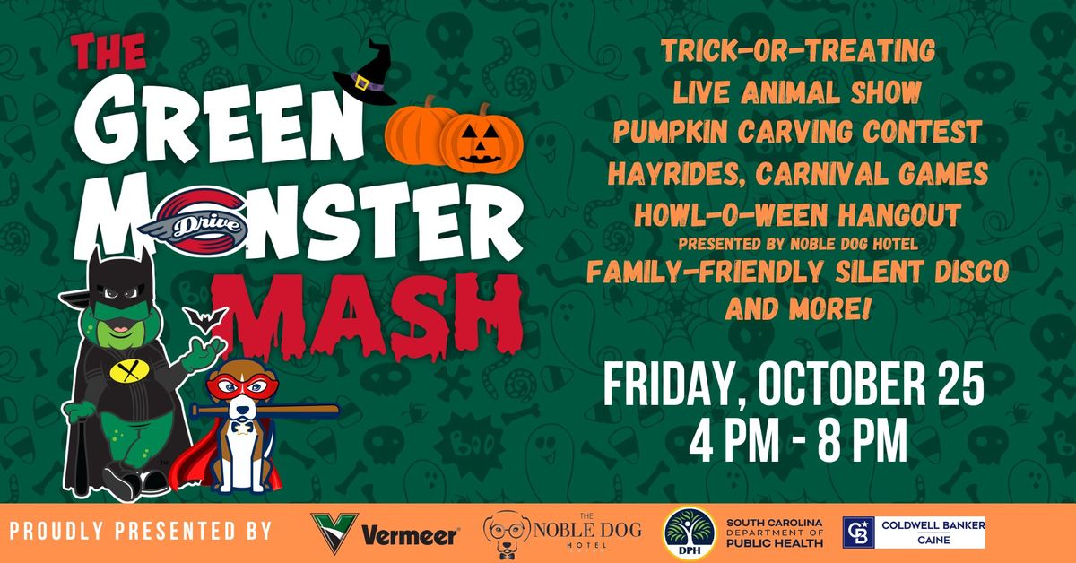 Green Monster Mash, a family-friendly Halloween Event at Fluor Field