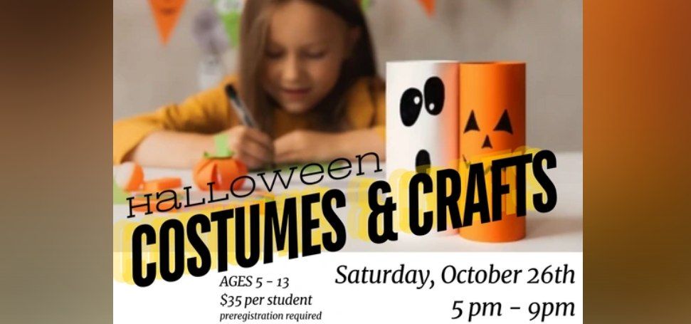 Youth Artful Evenings - Halloween Costumes and Crafts Party!