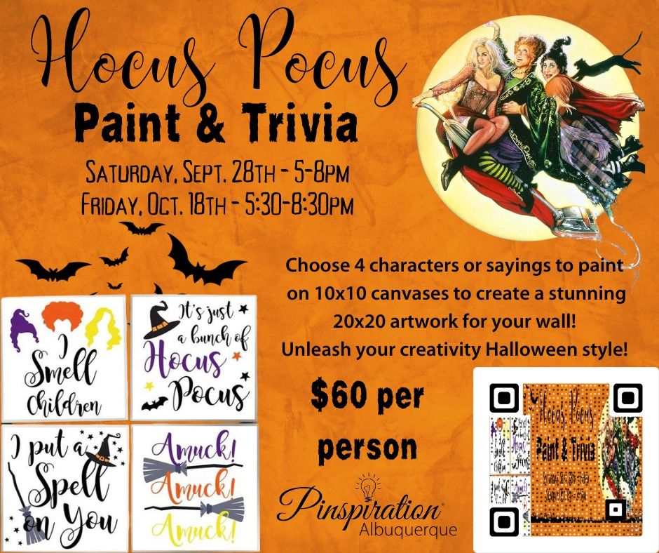 Hocus Pocus Paint & Trivia