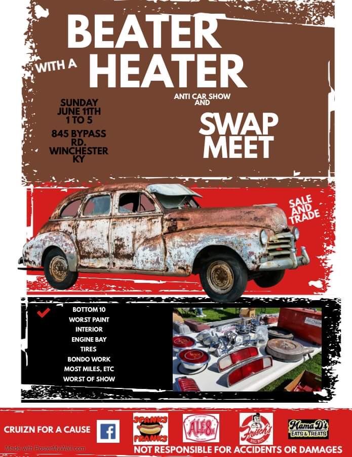 Beater with a Heater anticar show and swap meet Bypass Rental
