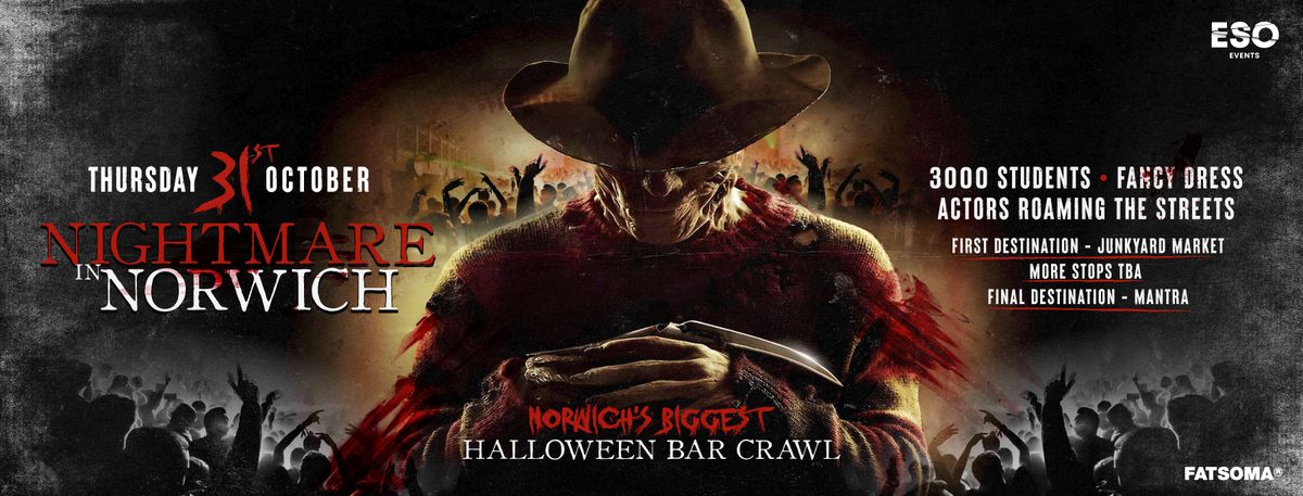 Nightmare In Norwich \ud83c\udf83 | Halloween Bar Crawl \ud83d\udc7b