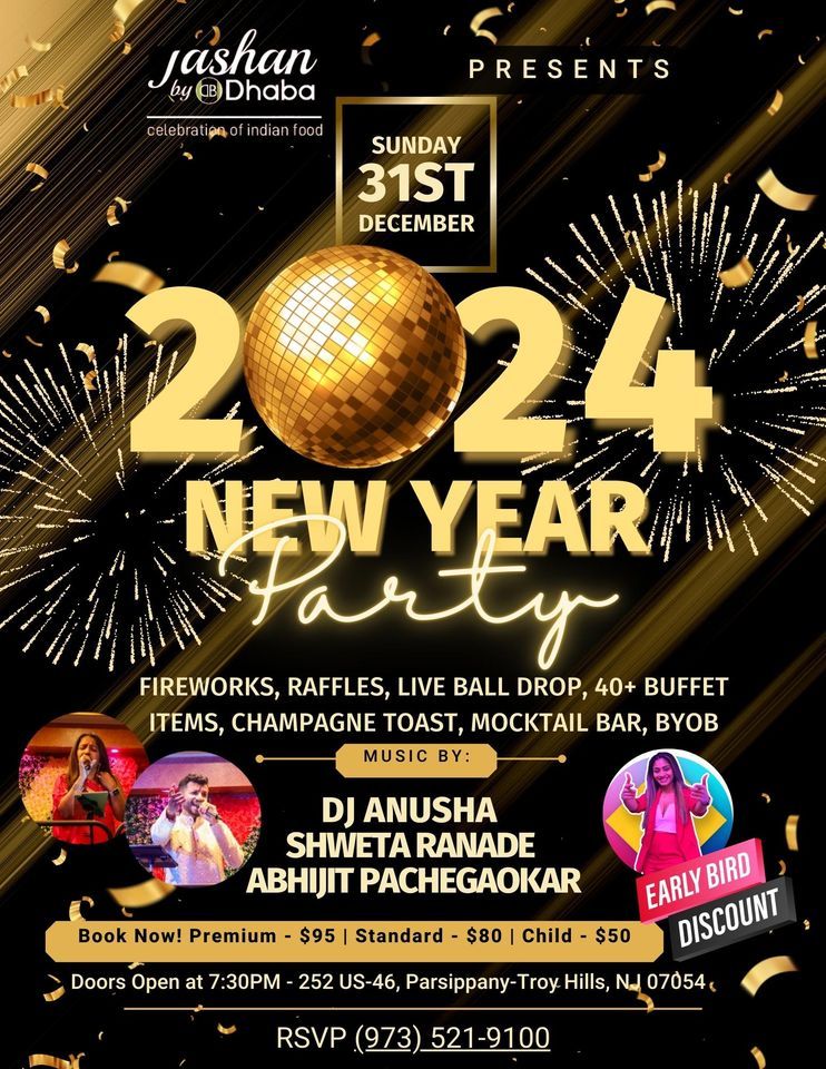 New Years Eve Extravaganza in Parsippany! Jashan, Parsippany, NJ