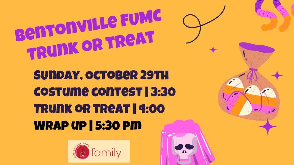 Bentonville Trunk or Treat First United Methodist Church Bentonville October 29, 2023