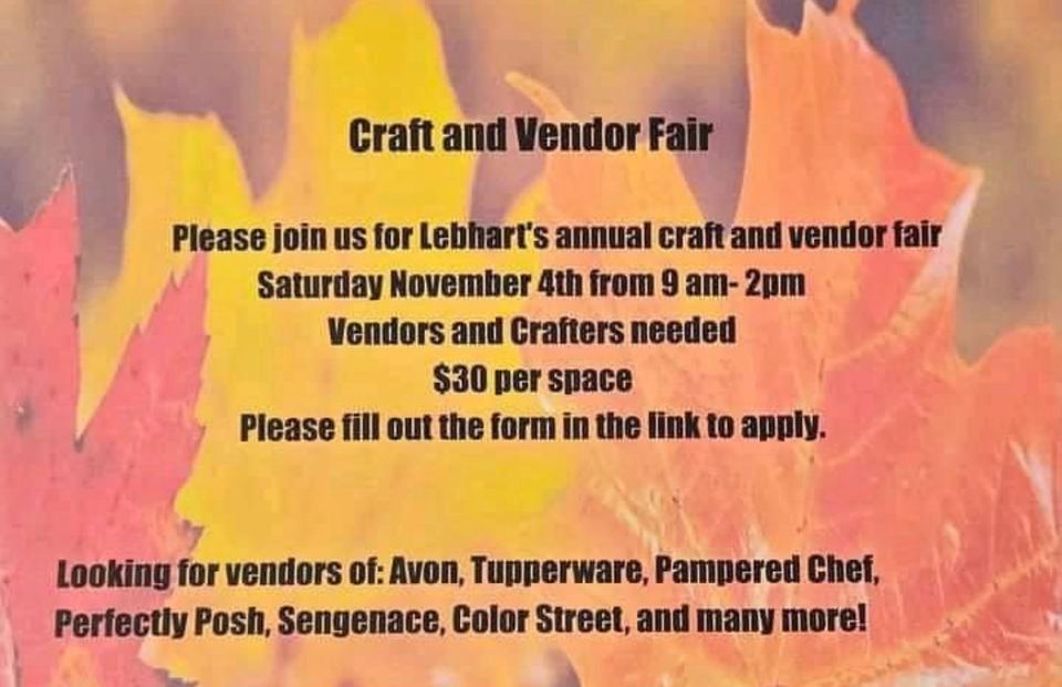PTO Fall Vendor & Craft Fair Lebhart Elementary, Cheyenne, WY
