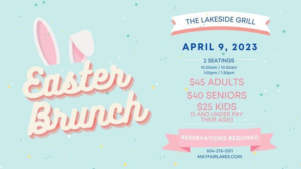 Easter Brunch Buffet The Lakeside Grill Mayfair Lakes Golf