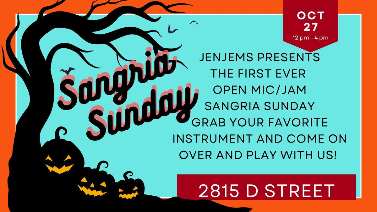 Sangria Sunday Halloween Open Mic\/Jam