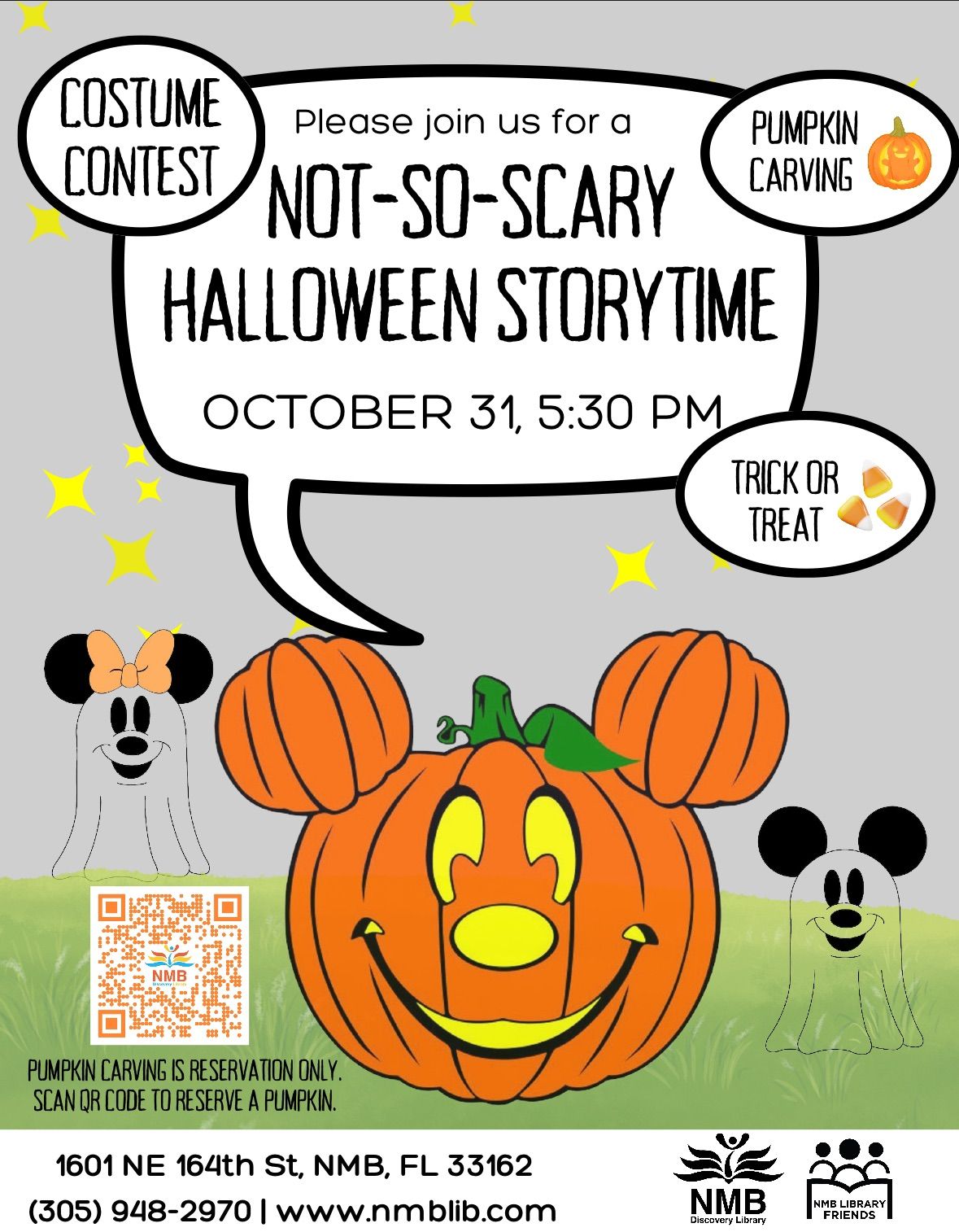 Annual Not-So-Scary Halloween Storytime and Pumpkin Carving