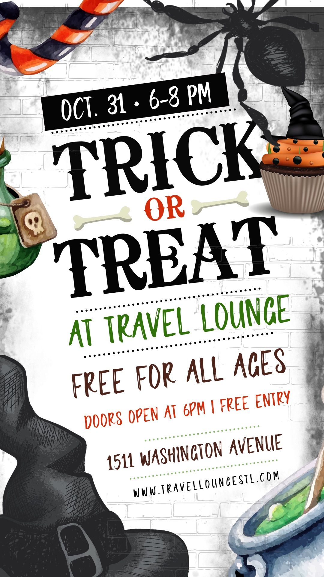 Trick or Treat at Travel Lounge - FREE EVENT 