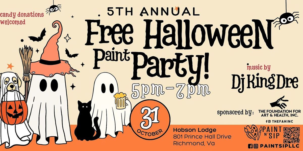 Free Halloween Kids Paint Party