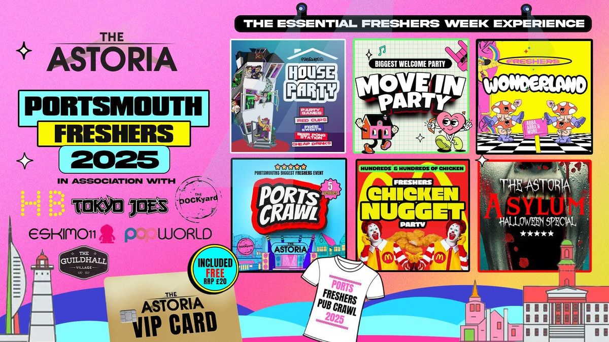 PORTSMOUTH WELCOME WEEK 2025\ud83c\udf93\u26a1 6 EVENTS Save \u00a3\u00a3\u00a3 - Portsmouth Biggest Freshers Events!\ud83d\udc96
