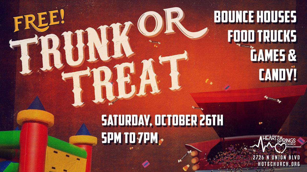 7th Annual Trunk or Treat and Fall Festival - NEW TIME!