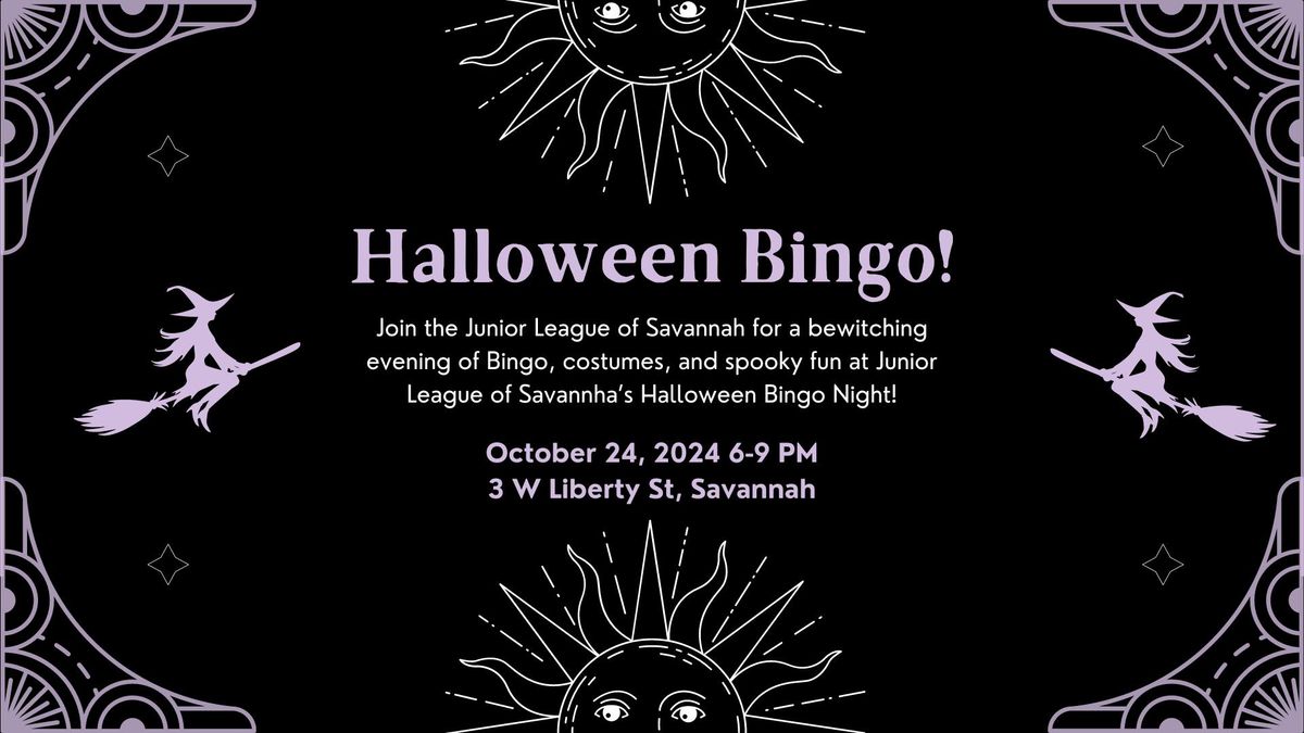 Halloween Bingo by the Junior League of Savannah