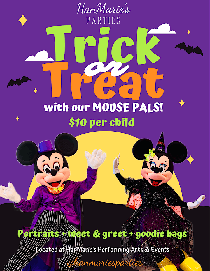 Trick or Treat with our MOUSE PALS! HanMarie's Performing Arts