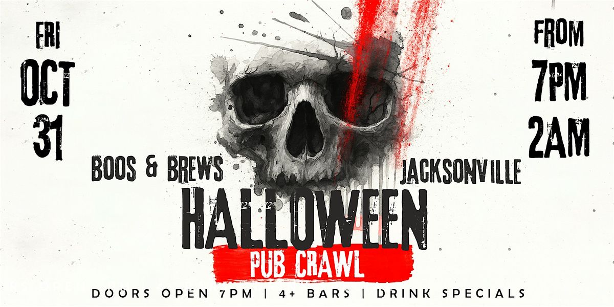 Boos & Brews Halloween Pub Crawl Jacksonville 2025